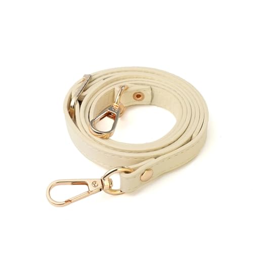 FULUJIDI Taschenriemen Verstellbarer Taschen Gurt Für Damen Schulter Gurt Ersatz Tasche Für Crossbody-Taschen Zubehör Goldschnalle Beige von FULUJIDI