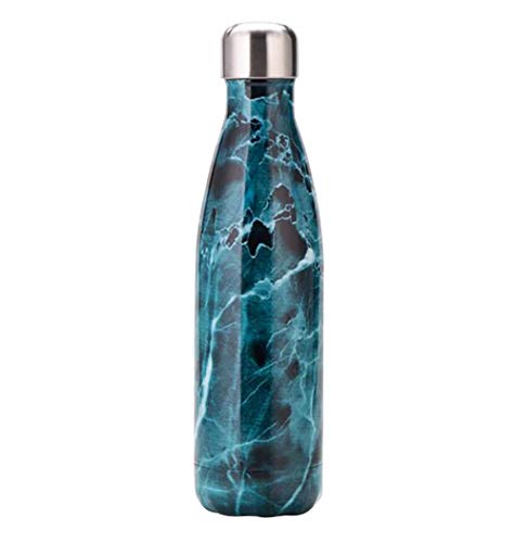 FULUOYIN Edelstahl Sport trinkflaschen, Marmor-Muster Thermosflasche, 500ml Wasserflaschen für Fitness von FULUOYIN