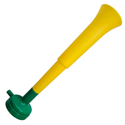 FUN FAN LINE - Pack x3 Plastik Vuvuzela Trompeten. Zubehör für Fußball- und Sportfeste. Geräuschvolles Lufthorn für die Animation. (Brasilien) von FUN FAN LINE