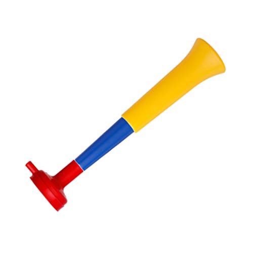 FUN FAN LINE - Pack x3 Plastik Vuvuzela Trompeten. Zubehör für Fußball- und Sportfeste. Geräuschvolles Lufthorn für die Animation. (Kolumbien) von FUN FAN LINE