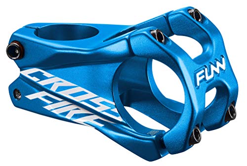 FUNN Crossfire Mountainbike Vorbau mit 31,8 mm Lenkerklemmung - Langlebiger und Leichter Legierungs-Vorbau für Mountainbike und BMX-Bike, Länge 50 mm Vorbau (Blau) von FUNN