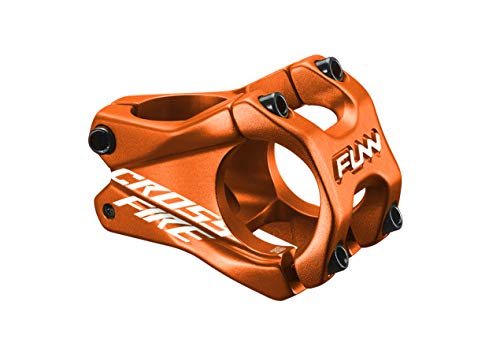 FUNN Crossfire Mountainbike Vorbau mit 35mm Lenkerklemmung - Langlebiger und Leichter Legierungs-Vorbau für Mountainbike und BMX-Bike, Länge 35mm Vorbau (Orange) von FUNN