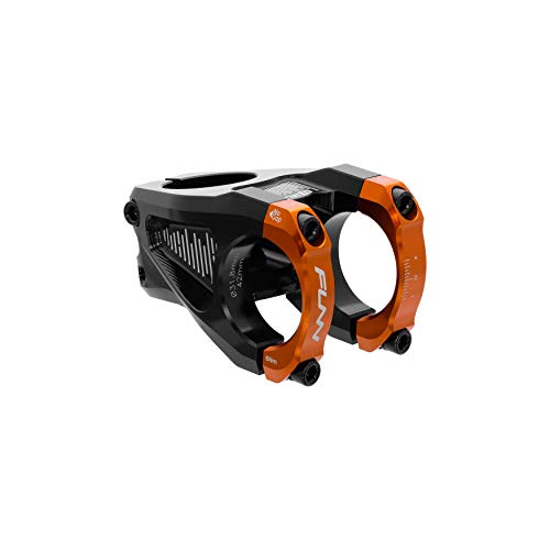 FUNN Equalizer Fahrradvorbau mit 10mm Gefälle oder Steigung, 31.8mm Lenkerklemme (Längen 42mm, Orange) von FUNN