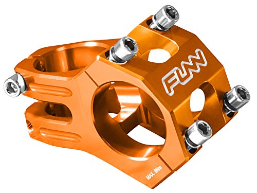 FUNN Funnduro MTB Vorbau mit 31,8 mm Lenkerklemmung - Der ultimative ultraleichte und robuste Legierungs-Vorbau für Mountainbike und BMX-Bike, Länge 45 mm Vorbau (Orange) von FUNN