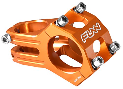 FUNN Funnduro MTB Vorbau mit 31,8 mm Lenkerklemmung - Der ultimative ultraleichte und robuste Legierungs-Vorbau für Mountainbike und BMX-Bike, Länge 60 mm Vorbau (Orange) von FUNN