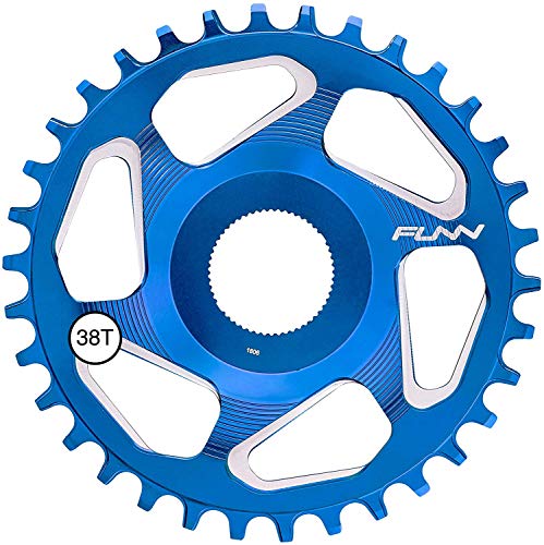 FUNN Solo ES Narrow Wide Kettenblatt für Shimano E-Bike (34 Zähne, Blau) von FUNN