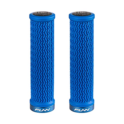 Funn Holeshot Mountainbike-Griffe mit Einzelklemmung, Innendurchmesser von 22 mm, Griffenden aus gehärtetem Material (Blau) von FUNN