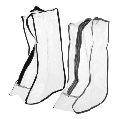 FUNNETOYU 2 Stück Wiederverwendbare Schuhaufbewahrungstaschen mit Reißverschluss Robuste Stiefel aufbewahrungstaschen für Zuhause und Reisen Staub Feuchtigkeitsabweisend Praktische von FUNNETOYU