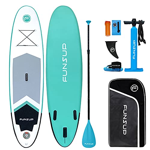 FUNSUP Funny Y1 Inflatable Standup Paddleboard, Portable and Stable Sporting Paddleboard, Leisure & Touring SUP Board with Accessories Kit, Nice iSUP for Beginners and Short Trip von FUNSUP