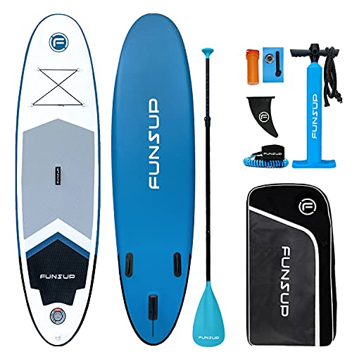 FUNSUP Funny Y2 Inflatable Standup Paddleboard, Portable and Stable Sporting Paddleboard, Leisure & Touring SUP Board with Accessories Kit, Nice iSUP for Beginners and Short Trip von FUNSUP