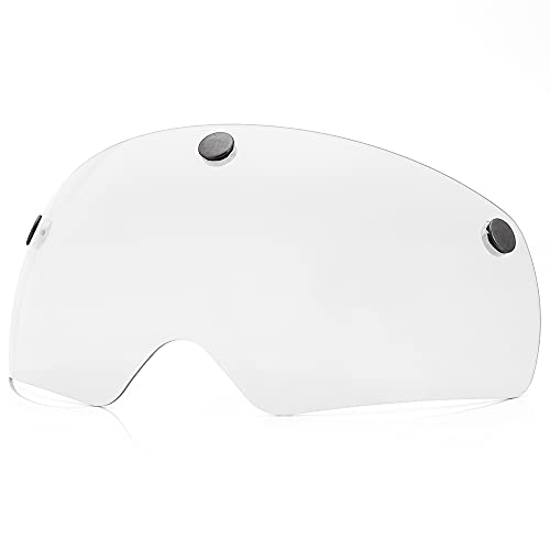 FUNWICT Magnetische Brille für Fahrradhelm Abnehmbare Brille Fahrradhelm mit Visier (Kristall) von FUNWICT