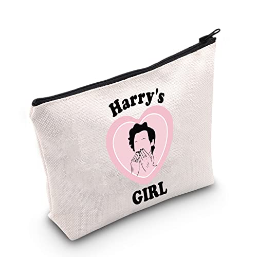 Kosmetiktasche für Sänger/Liedliebhaber, Fans von Merch, Harry's Girl, inspiriert von Harry Songtexten, weiß von FUNYSO