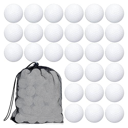 FUWIND 100 StüCk Golf-ÜBungsball, Hohler Golfball, Trainings-GolfbäLle mit Mesh-Kordelzug, Aufbewahrungstaschen für das Training von FUWIND