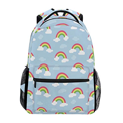 Regenbogenkunst Rucksack Schulter Bookbag Kinderrucksack Teen Jungen Mädchen Büchertasche Laptop Rucksäcke von FVFV
