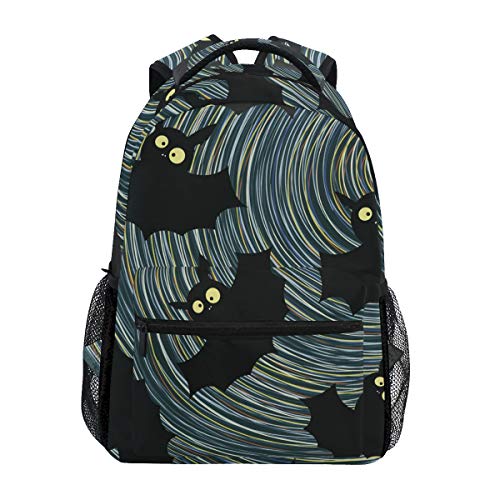 Ultraschallwelle Dunkle Fledermaus Rucksack Schulter Bookbag Kinderrucksack Teen Jungen Mädchen Büchertasche Laptop Rucksäcke von FVFV