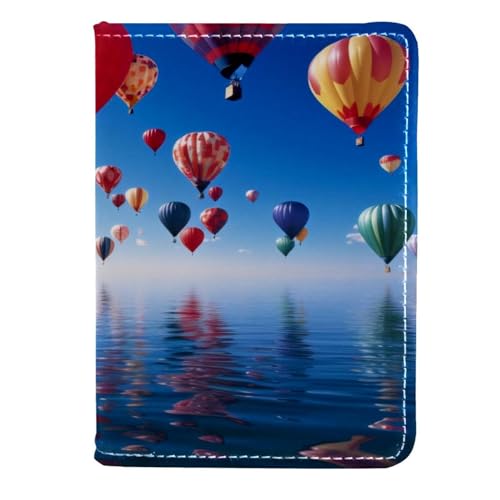 FVQL Reisepasshülle, 11,4 x 16,5 cm, Kunstleder, für See und Heißluftballon, Color5092, 11.5x16.5cm/4.5x6.5 in von FVQL