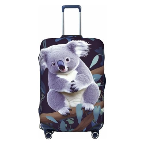 FWJZDSP Hübsche Gepäckabdeckung mit Koala-Print, dehnbarer Kofferschutz, Kratzfest, Reisekoffer-Abdeckung, waschbare Gepäckabdeckungen für 18-32 Zoll Gepäck von FWJZDSP