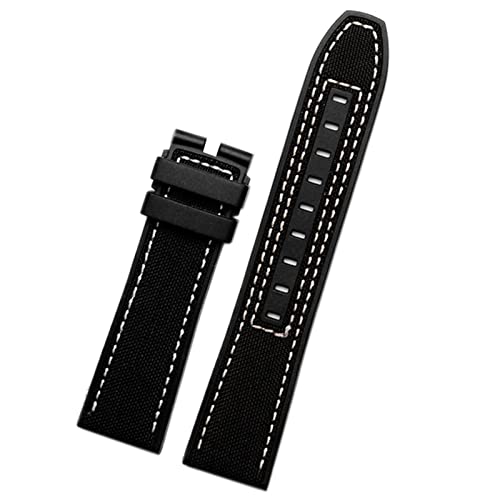 FXJHZH 22mm Leinwand Gummi Armband Männer Handgelenk Band Armband Für MIDO M038/M038431A Serie Weiche Uhrenarmbänder von FXJHZH