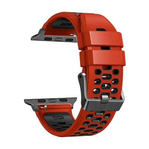 FXJHZH Gummi-Uhrenarmband für Band Ultra 49 mm Ersatz-Uhrenzubehör Armband 9 8 7 6 5 4 SE-Serie 45 mm 44 mm 42 mm Riemen von FXJHZH