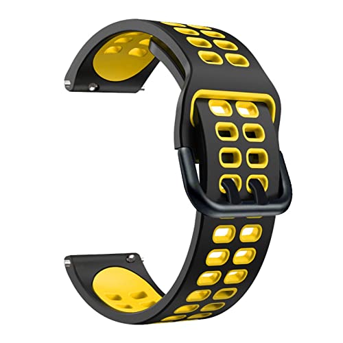 Silikonarmbänder für Suunto 9 Peak Sport Smart Watch, atmungsaktiv, für YAMAY SW022 Smartwatch, Ersatzband, 22 mm Armband (Farbe: Farbe E, Größe: 22 mm Universal) von FXJHZH