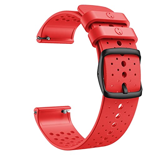 Sport Offizielle Silikon-Armbänder für Polar Vantage M Sports Smart Watch Ersatzarmband Armband Uhrenarmbänder Correa (Farbe: Rot, Größe: für Polar Vantage M) von FXJHZH