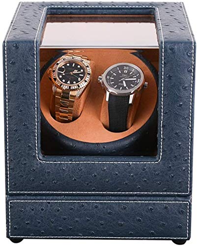 Uhrenbewegerbox für 2 Uhren, doppelte hölzerne PU-Uhrenaufbewahrungsbox, für Männer und Frauen, kann als Jubiläums-/Mutter-/Vater-/Geburtstagsgeschenk verwendet Werden von FXJHZH