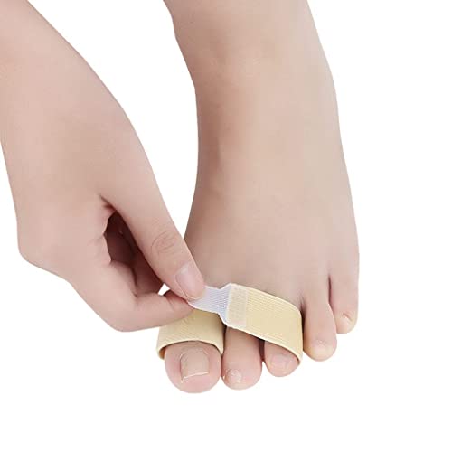Zehenschiene, elastisches Band zum Glätten der Zehen, Tag und Nacht mit Bandage überlappender Daumen-Valgus-Trage-Mittelzehe, Bahre für Männer und Frauen von FXJHZH
