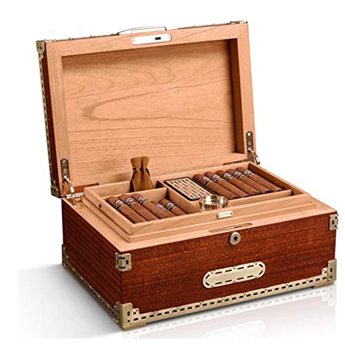 Zigarrenbox, Luftbefeuchter, Lagerung und Wartung, Zigarrenbox, Zigarrenbox mit hoher Kapazität, Zweizonen-Zigarrenschrank, Befeuchtung, Luftbefeuchterbox, versiegelte Zigarrenbox, insektensicher von FXJHZH