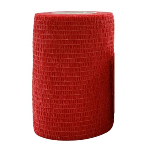 FYOBOT Red Sport Selbstklebendes Elastisches Bandage-Wickelband für Kniestützpolster, Finger, Knöchel, Handfläche, Schulter von FYOBOT