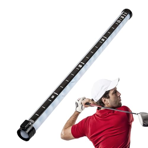 Fabixoin Clear Golf Gear Clicka Golfball-Sammelröhre Für 21 Bälle, Golf Ball Retriever Zum Halten Mit Skala, Golfball Sammelröhre Clicka Tube, Professionelle Schaftabzieher Golfball Picker Tube von Fabixoin