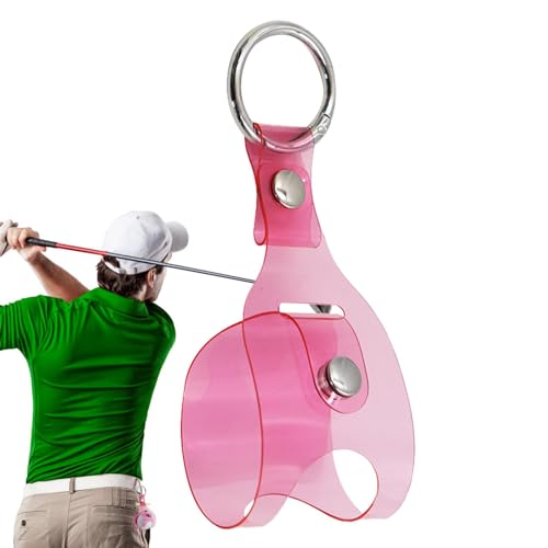 Fabixoin Golfballtasche,Golfballtasche,Aufbewahrungstasche Golftasche - Schlüsselanhänger-Gürtelclip-Tragetasche, transparenter schützender Golfballhalter, Golf-Tee-Tasche für Männer und Frauen von Fabixoin