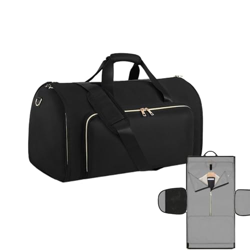 Fabixoin Kleiderhandtasche, Duffle-Kleidertasche für die Reise - 2-in-1-Kleidersäcke - Umwandelbare Kleidertaschen zum Aufhängen von Kleidung auf Reisen, Handgepäck-Reisetaschen für Männer und Frauen von Fabixoin