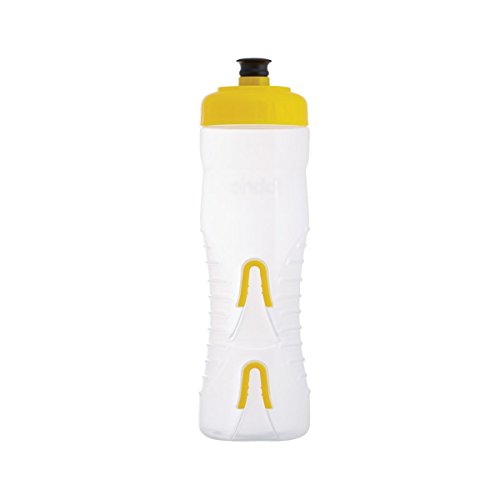 Fabric Cageless Wasserflasche, 750 ml, transparent/gelb von Fabric