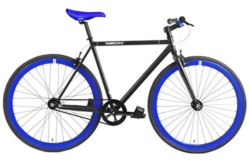 Fabric Bike Original Collection 1-Gang-Fahrrad/Fixie-Fahrrad/City-Bike, schwarzer Rahmen aus Hi-Ten-Stahl, 8 Farben und 3 Größen, 10 kg, Unisex, 9Z-QIOR-QV8V, Klein von FabricBike
