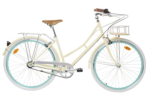Fabric Cityrad - Hollandrad Damen Fahrrad, Shimano Inter 3-Gang, 4 Farben, 14 Kg (Cream Stokey Deluxe) von FabricBike