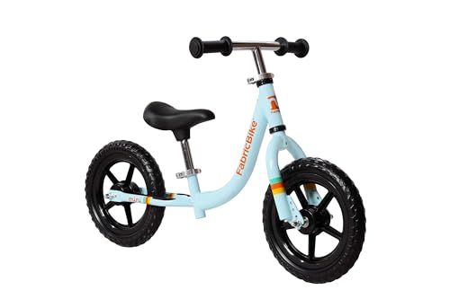 FabricBike Mini- Kinderlaufrad, Balance Bike Laufrad ab 18 Monate bis 4 Jahre, verstellbarem Sitz und Lenker, 12-Zoll-Rädern (Mini Sunrise Blue) von FabricBike