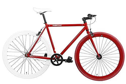 FabricBike Original Fahrrad, Herren, Rot und Weiß, 2.0, klein von FabricBike