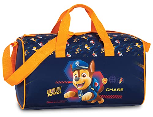 Paw Patrol Kinder Sporttasche Marshall Chase Skye 38 x 22 x 20 cm Vol. 16 l (Marineblau Chase) von Fabrizio