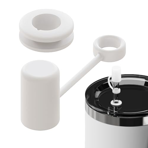 Facynde Strohhalm-Abdeckungs-Auslaufstopfen, Strohhalm-Auslaufstopfen-Becherabdeckung,Überlaufschutz aus Silikon - Tumbler-Zubehör, Anti-Auslauf-Stopfen für Wasserflaschen, auslaufsichere von Facynde