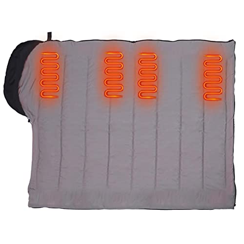 Heizschlafsack | Wasserdichter beheizter Schlafsack mit 4 Heizzonen - Kompatibel mit Power Bank oder Anderen USB-Netzteilen. Ultraleicht, wasserdicht, tragbar für den Winter Facynde von Facynde