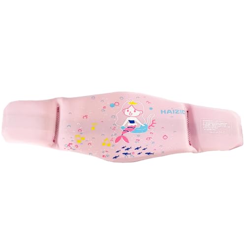 Unisex-Schwimmhilfe, aufblasbarer Schwimmgürtel, verstellbare Schwimmhilfe, Kinder-Schwimmtrainingshilfe, tragbarer Taillen-Schwimmgürtel für Kinder-Schwimmanfänger (rosa) von Fadcaer