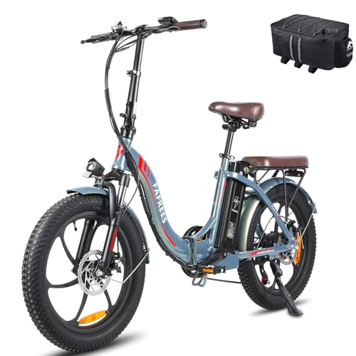 Fafrees E Bike 20 Zoll Klapprad, Elektrofahrrad für Herren Damen Bis 25 km/h mit 36V 18AH Akku und 250 W-Motor, Elektrofahrräder für Stadt und Land, F20 Pro (Grün) von Fafrees