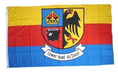 Fahne/Flagge Nordfriesland Schrift NEU 90 x 150 cm von FahnenMax