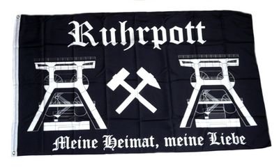 Fahne/Flagge Ruhrpott NEU 90 x 150 cm von FahnenMax