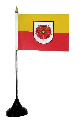 Fahne/Tischflagge Lippe Rose Tischfahne Flagge von FahnenMax
