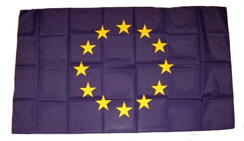 Fahne Stockflagge Europa 12 Sterne 30 x 45 cm Flagge von FahnenMax