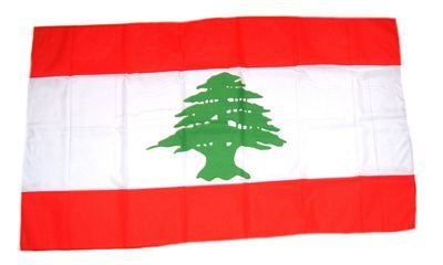Fahne/Stockflagge Libanon 30 x 45 cm Flagge von FahnenMax