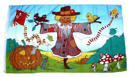 FahnenMax® Flagge/Fahne Herbst Vogelscheuche 90 x 150 cm von FahnenMax