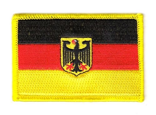 Flaggen Aufnäher Patch Deutschland Adler Fahne Flagge von FahnenMax