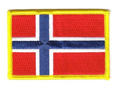 Flaggen Aufnäher Patch Norwegen Flagge Fahne von FahnenMax